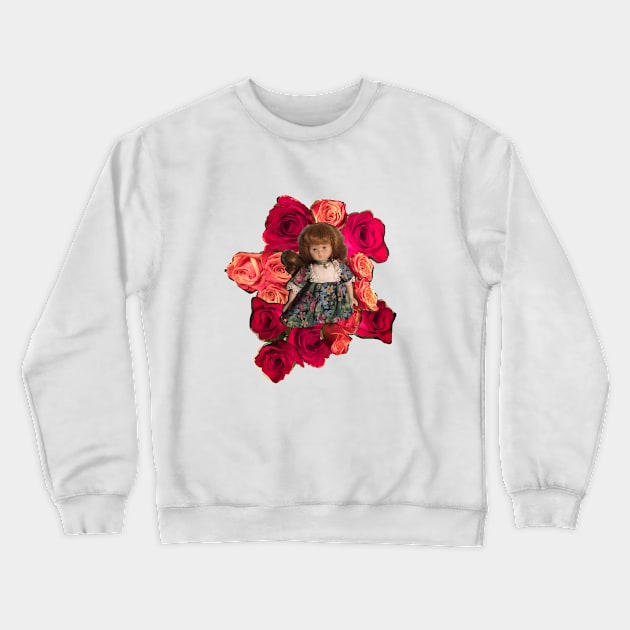 Rosy Doll Crewneck Sweatshirt by Scootin Newt